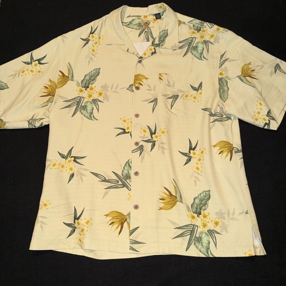 Eagle Dry Goods Signature Series Silk Short Sleeve Floral Print Mens XL